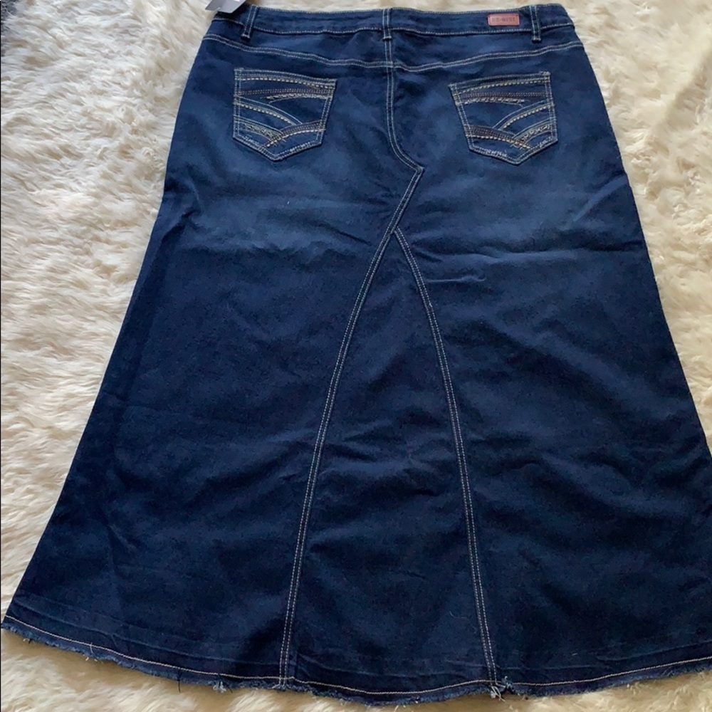 Long jean skirt!